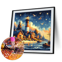 Load image into Gallery viewer, Seagull Lighthouse 40*40CM(Canvas) Full Round Drill Diamond Painting
