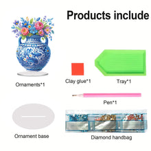 Load image into Gallery viewer, 2D Flat Porcelain Vase DIY Table Top Diamond Painting Ornament Kit for Home
