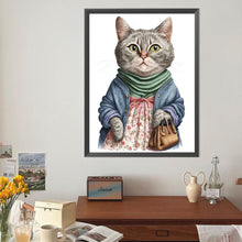 Load image into Gallery viewer, Cat Mom 40*50CM(Canvas) Full Round Drill Diamond Painting
