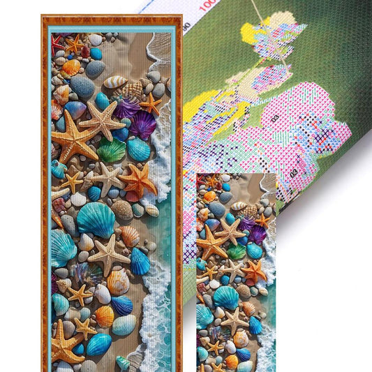 Beach Shells - Full 11CT Stamped Cross Stitch 30x90CM - Yishu