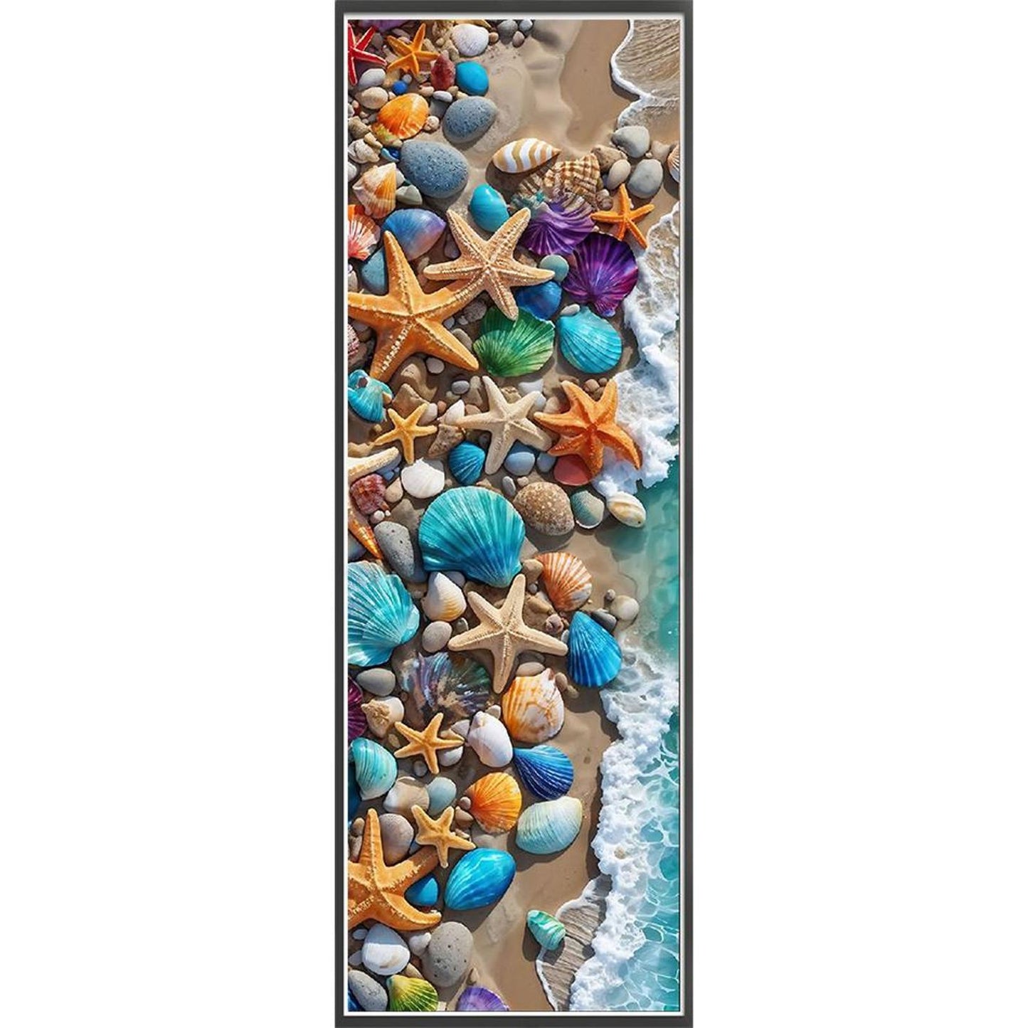 Beach Shells - Full 11CT Stamped Cross Stitch 30x90CM - Yishu