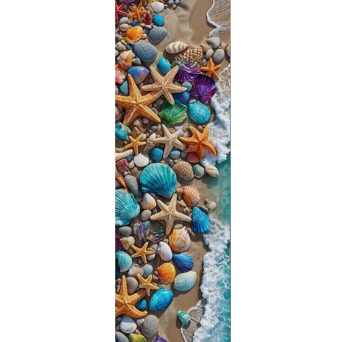 Beach Shells - Full 11CT Stamped Cross Stitch 30x90CM - Yishu