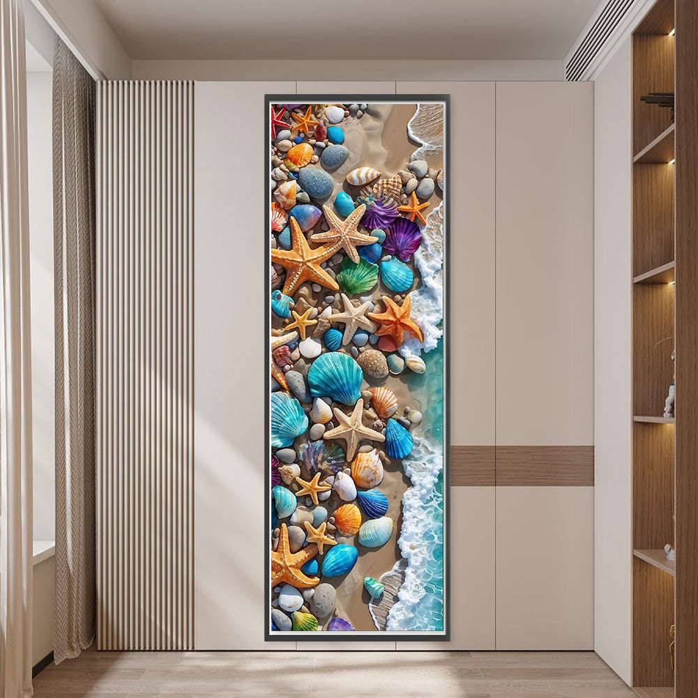 Beach Shells - Full 11CT Stamped Cross Stitch 30x90CM - Yishu