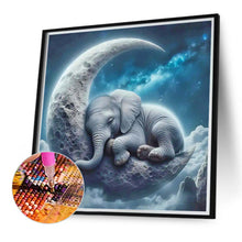 Load image into Gallery viewer, Elephant On The Moon 30*30CM(Canvas) Full Round Drill Diamond Painting
