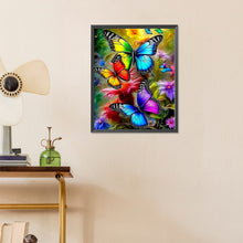 Load image into Gallery viewer, Butterfly And Flower 40*50CM(Canvas) Full Round Drill Diamond Painting
