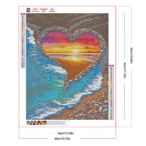 Love Sea 40*50CM(Canvas) Full Round Drill Diamond Painting