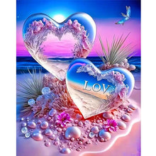 Load image into Gallery viewer, Love On The Beach 40*50CM(Canvas) Full Round Drill Diamond Painting
