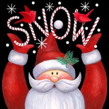 Load image into Gallery viewer, Santa Claus Snow 40*40CM(Canvas) Full Round Drill Diamond Painting
