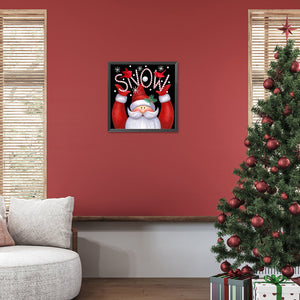 Santa Claus Snow 40*40CM(Canvas) Full Round Drill Diamond Painting