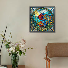 Load image into Gallery viewer, Glass Painting Pisces 30*30CM(Canvas) Full Round Drill Diamond Painting
