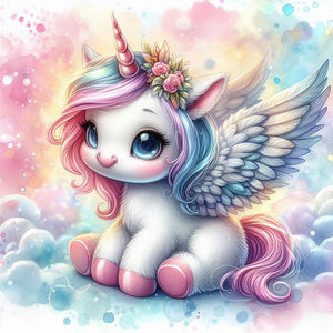 Unicorn 30*30CM(Picture) Full Square Drill Diamond Painting