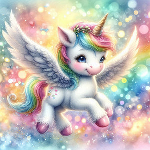 Unicorn 30*30CM(Picture) Full Square Drill Diamond Painting