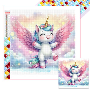 Unicorn 30*30CM(Picture) Full Square Drill Diamond Painting