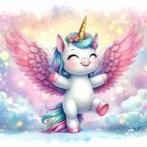 Unicorn 30*30CM(Picture) Full Square Drill Diamond Painting