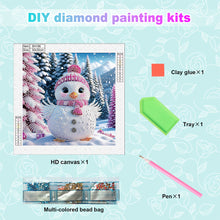 Load image into Gallery viewer, Winter Snow Scene Duck 30*30CM(Canvas) Partial Special Shaped Drill Diamond Painting
