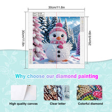 Load image into Gallery viewer, Winter Snow Scene Duck 30*30CM(Canvas) Partial Special Shaped Drill Diamond Painting
