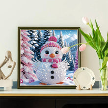 Load image into Gallery viewer, Winter Snow Scene Duck 30*30CM(Canvas) Partial Special Shaped Drill Diamond Painting
