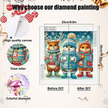 Load image into Gallery viewer, Winter Snow Scene Deer 30*30CM(Canvas) Partial Special Shaped Drill Diamond Painting
