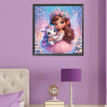 Load image into Gallery viewer, Butterfly Girl And Unicorn 50*50CM(Canvas) Full Round Drill Diamond Painting
