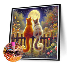 Load image into Gallery viewer, Cat Back 50*50CM(Canvas) Full Round Drill Diamond Painting
