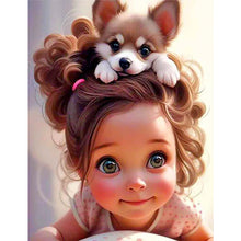 Load image into Gallery viewer, Cartoon Girl 50*60CM(Canvas) Full Round Drill Diamond Painting
