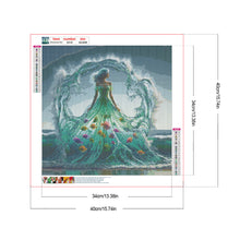 Load image into Gallery viewer, Fish Water Skirt 40*40CM(Canvas) Full Round Drill Diamond Painting
