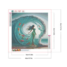 Load image into Gallery viewer, Fish Water Skirt 40*40CM(Canvas) Full Round Drill Diamond Painting
