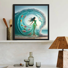 Load image into Gallery viewer, Fish Water Skirt 40*40CM(Canvas) Full Round Drill Diamond Painting
