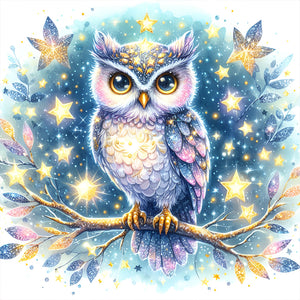 Owl 30*30CM(Canvas) Full Round Drill Diamond Painting