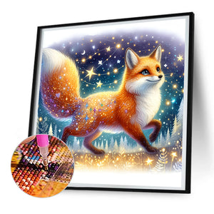 Fox 30*30CM(Canvas) Full Round Drill Diamond Painting