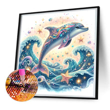 Load image into Gallery viewer, Dolphin 30*30CM(Canvas) Full Round Drill Diamond Painting
