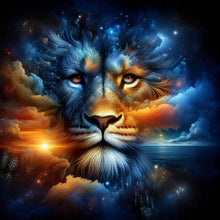 Load image into Gallery viewer, Starry Sky Lion Head 40*40CM(Picture) Full Square Drill Diamond Painting
