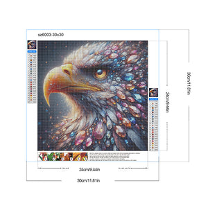 Jewel Eagle 30*30CM(Canvas) Full Round Drill Diamond Painting