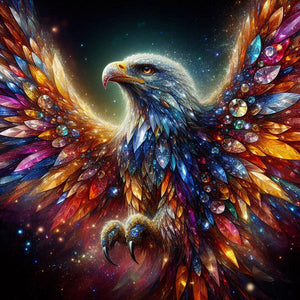 Jewel Eagle 30*30CM(Canvas) Full Round Drill Diamond Painting