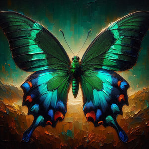 Butterfly 30*30CM(Canvas) Full Round Drill Diamond Painting