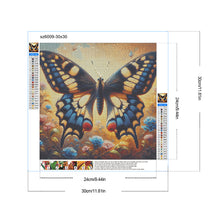 Load image into Gallery viewer, Butterfly 30*30CM(Canvas) Full Round Drill Diamond Painting
