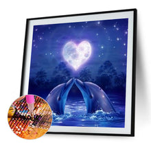 Load image into Gallery viewer, Love Dolphin 40*40CM(Canvas) Full Round Drill Diamond Painting
