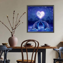 Load image into Gallery viewer, Love Dolphin 40*40CM(Canvas) Full Round Drill Diamond Painting
