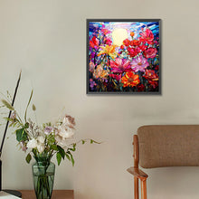 Load image into Gallery viewer, Glass Painting Flowers 30*30CM(Canvas) Full Round Drill Diamond Painting
