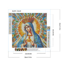 Load image into Gallery viewer, Glass Painting Of Madonna 30*30CM(Canvas) Full Round Drill Diamond Painting
