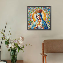 Load image into Gallery viewer, Glass Painting Of Madonna 30*30CM(Canvas) Full Round Drill Diamond Painting
