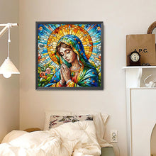 Load image into Gallery viewer, Glass Painting: Madonna In Prayer 30*30CM(Canvas) Full Round Drill Diamond Painting
