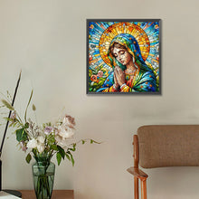 Load image into Gallery viewer, Glass Painting: Madonna In Prayer 30*30CM(Canvas) Full Round Drill Diamond Painting
