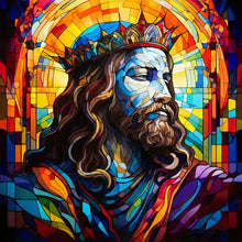 Load image into Gallery viewer, Glass Painting Jesus 30*30CM(Canvas) Full Round Drill Diamond Painting
