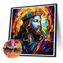 Load image into Gallery viewer, Glass Painting Jesus 30*30CM(Canvas) Full Round Drill Diamond Painting
