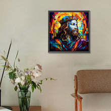 Load image into Gallery viewer, Glass Painting Jesus 30*30CM(Canvas) Full Round Drill Diamond Painting
