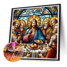 Load image into Gallery viewer, Glass Painting Jesus Supper 30*30CM(Canvas) Full Round Drill Diamond Painting
