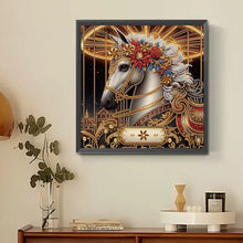 Load image into Gallery viewer, Metal Unicorn 30*30CM(Canvas) Partial Special Shaped Drill Diamond Painting
