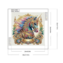 Load image into Gallery viewer, Metal Unicorn 30*30CM(Canvas) Partial Special Shaped Drill Diamond Painting
