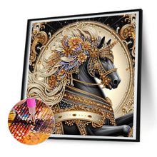 Load image into Gallery viewer, Metal Unicorn 30*30CM(Canvas) Partial Special Shaped Drill Diamond Painting
